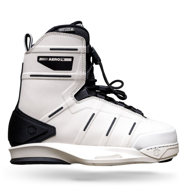 PLACEBO MAXIMUM ファンボード ホワイト　リローデッド　6.6 Feel The Pull | 2026 Aero 6X White Wakeboard Bindings | Liquid