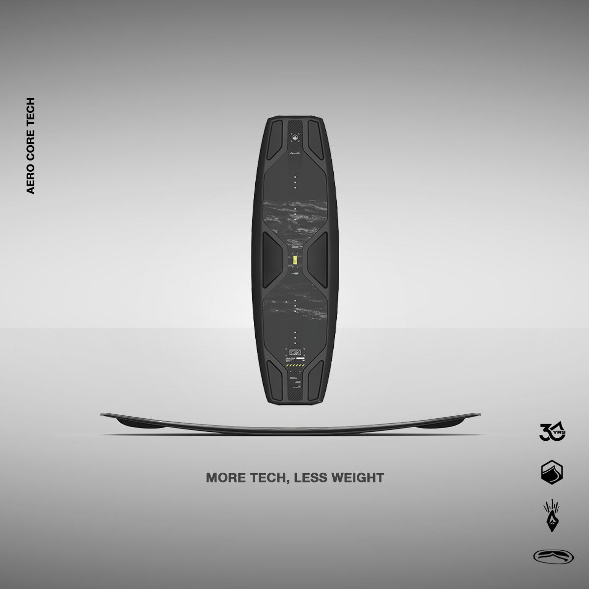 Black handwritten Liquid Force logo with stylized drop icon on white background.