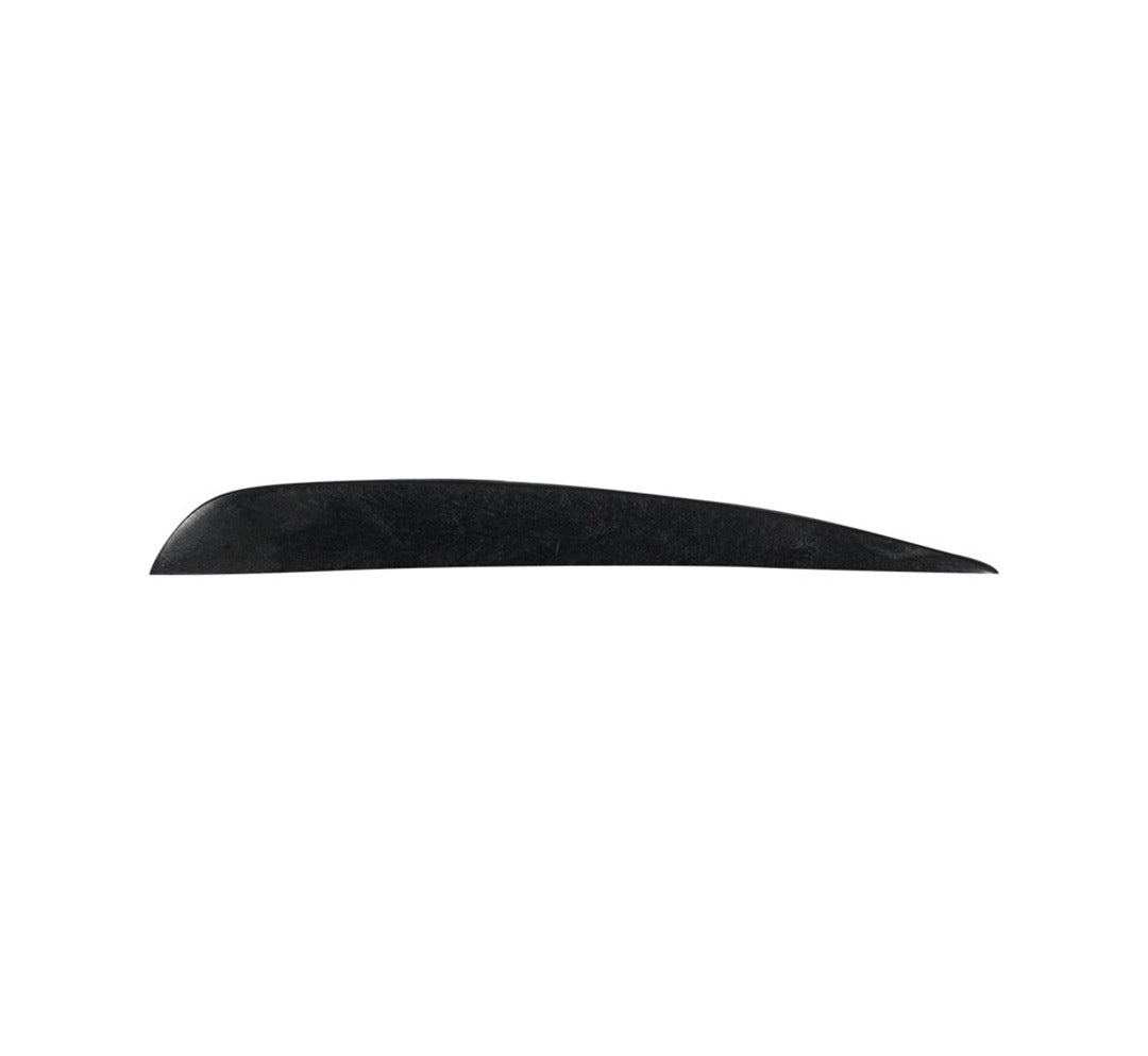 XLC Fin 10-24: Smooth black wakeboard fin, against white background.