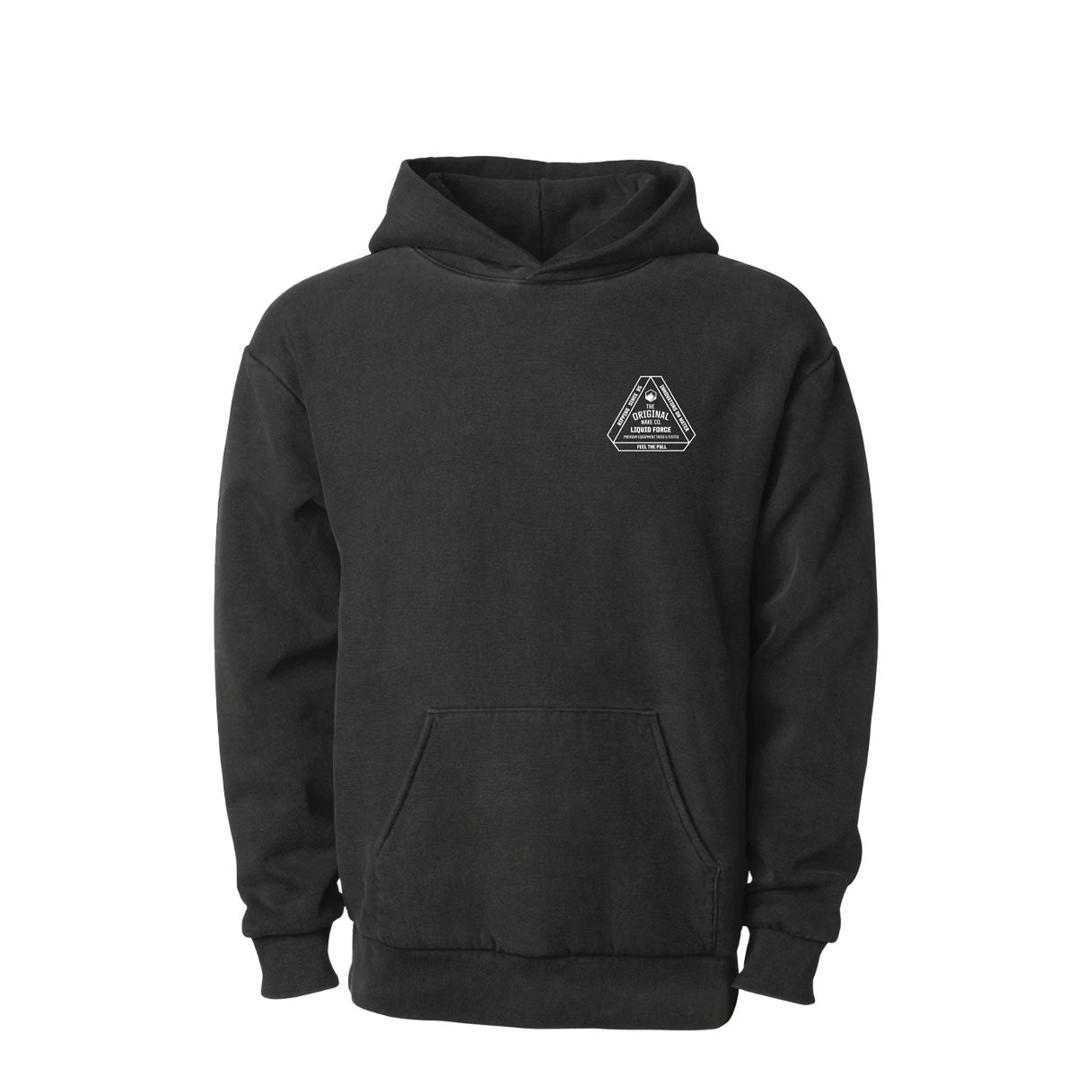 Since 95 Hoody: Black with a white triangular chest logo.