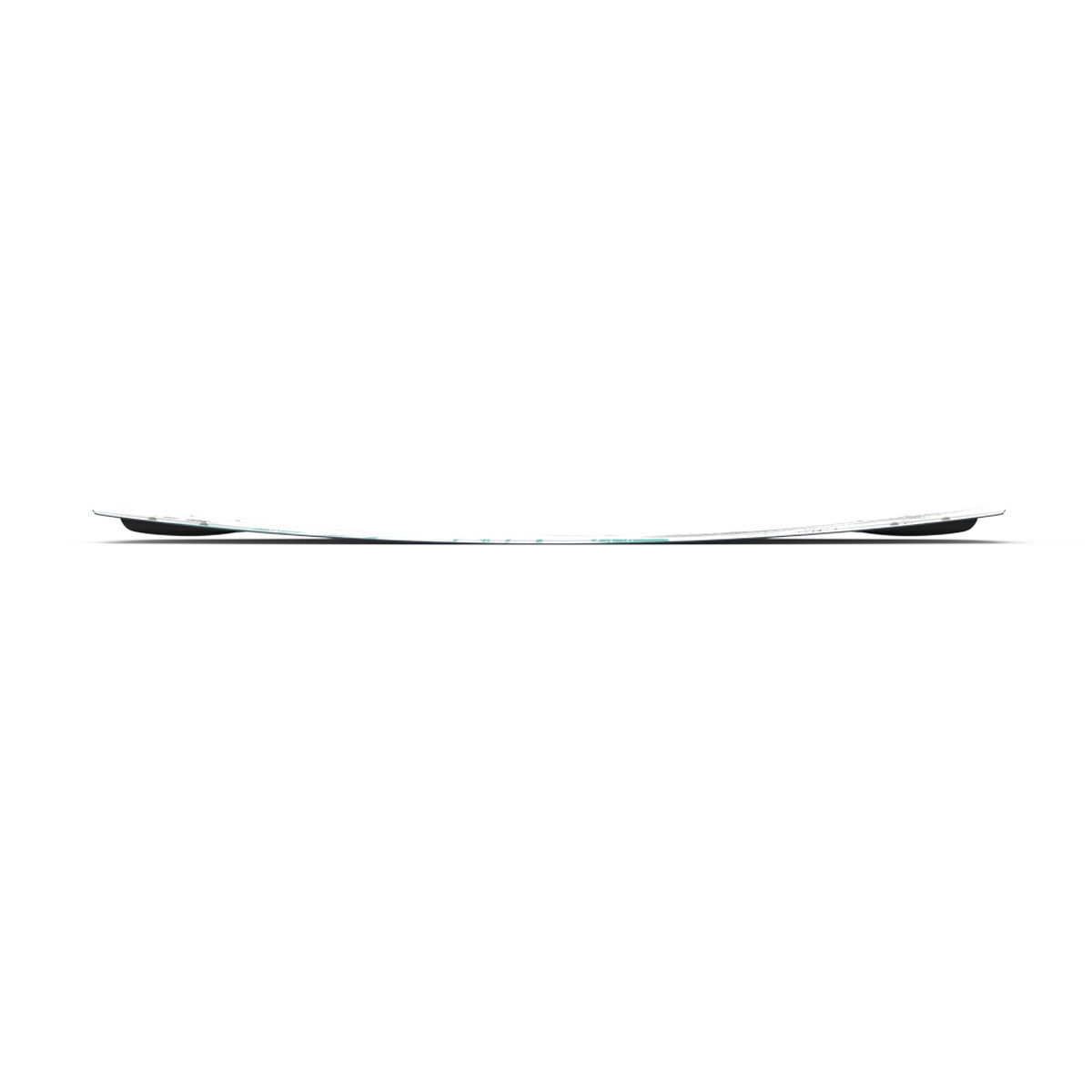Liquid Force wakeboard with a side view and slight upward curve.