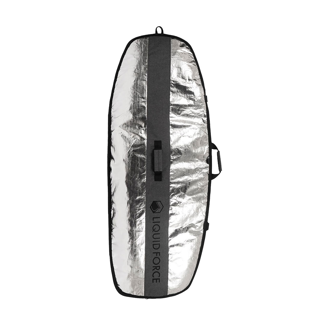 Foil Board Bag in silver/black with Liquid Force logo, ideal for travel with your foil board.