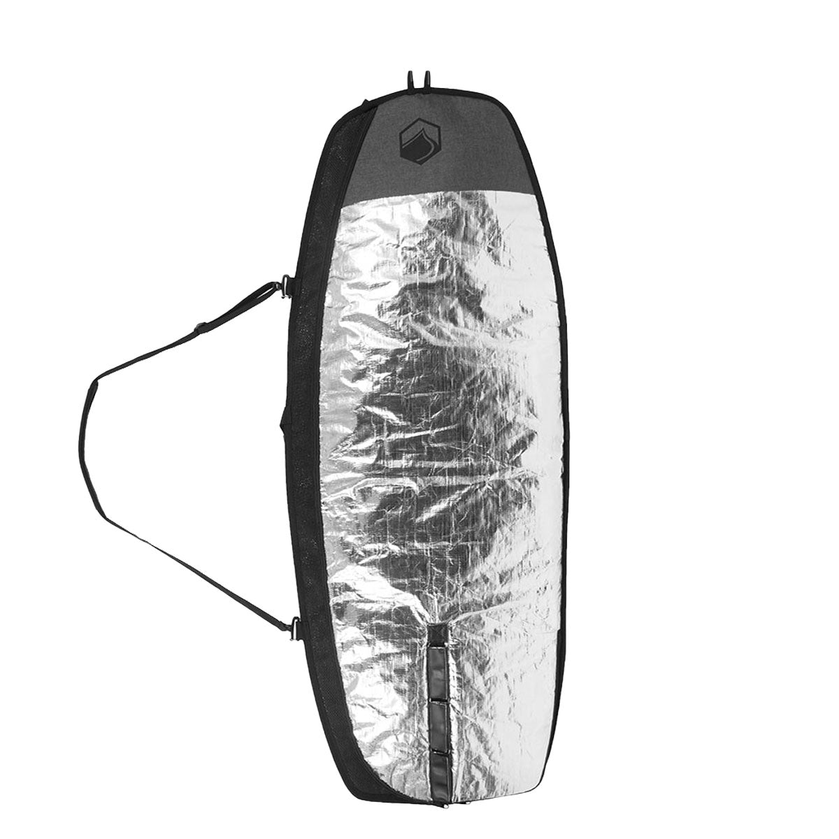 Foil Board Bag in silver/black with Liquid Force logo, ideal for travel with your foil board.