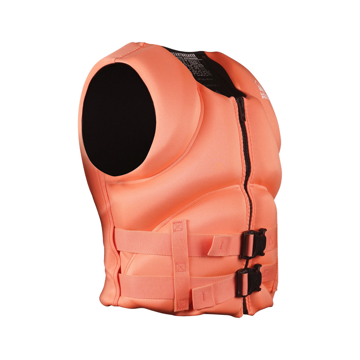 Front angled view of Womens Heartbreaker CGA with black interior and adjustable front buckles.