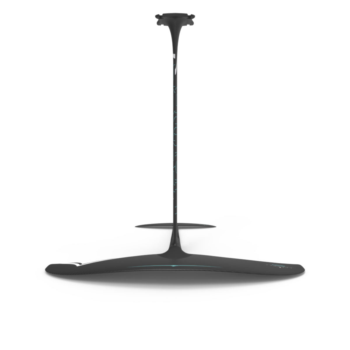 Black Liquid Force Carbon Horizon 1550 FuseLock hydrofoil kit seen from the front on a white background.