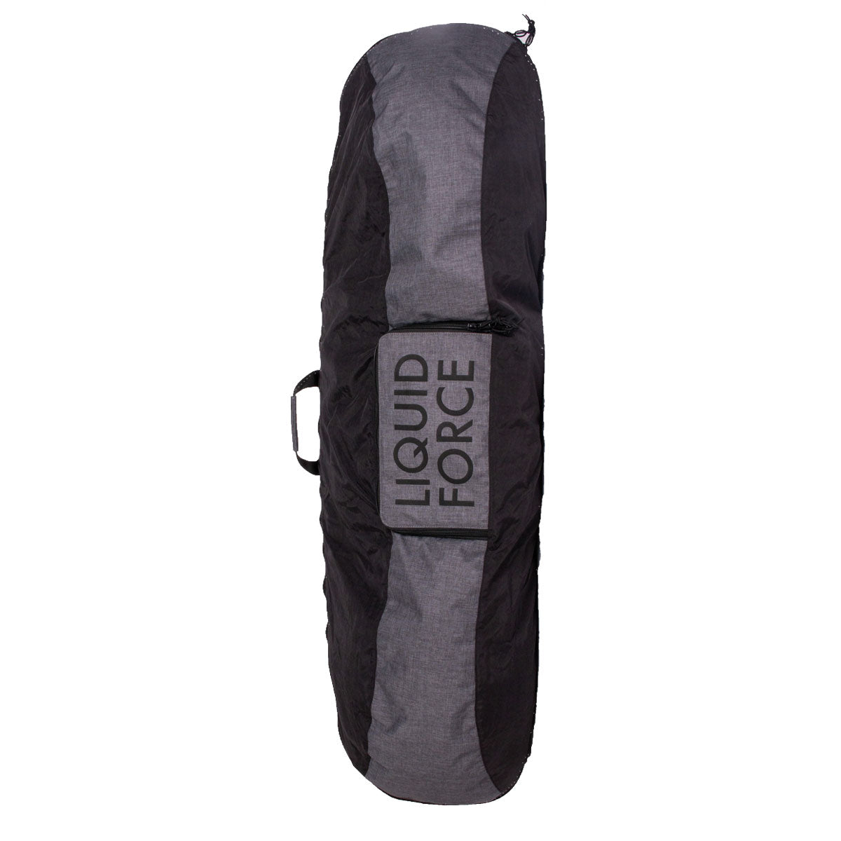 Packup Day Tripper Board Bag in black and gray, perfect for carrying your wakesurf board.