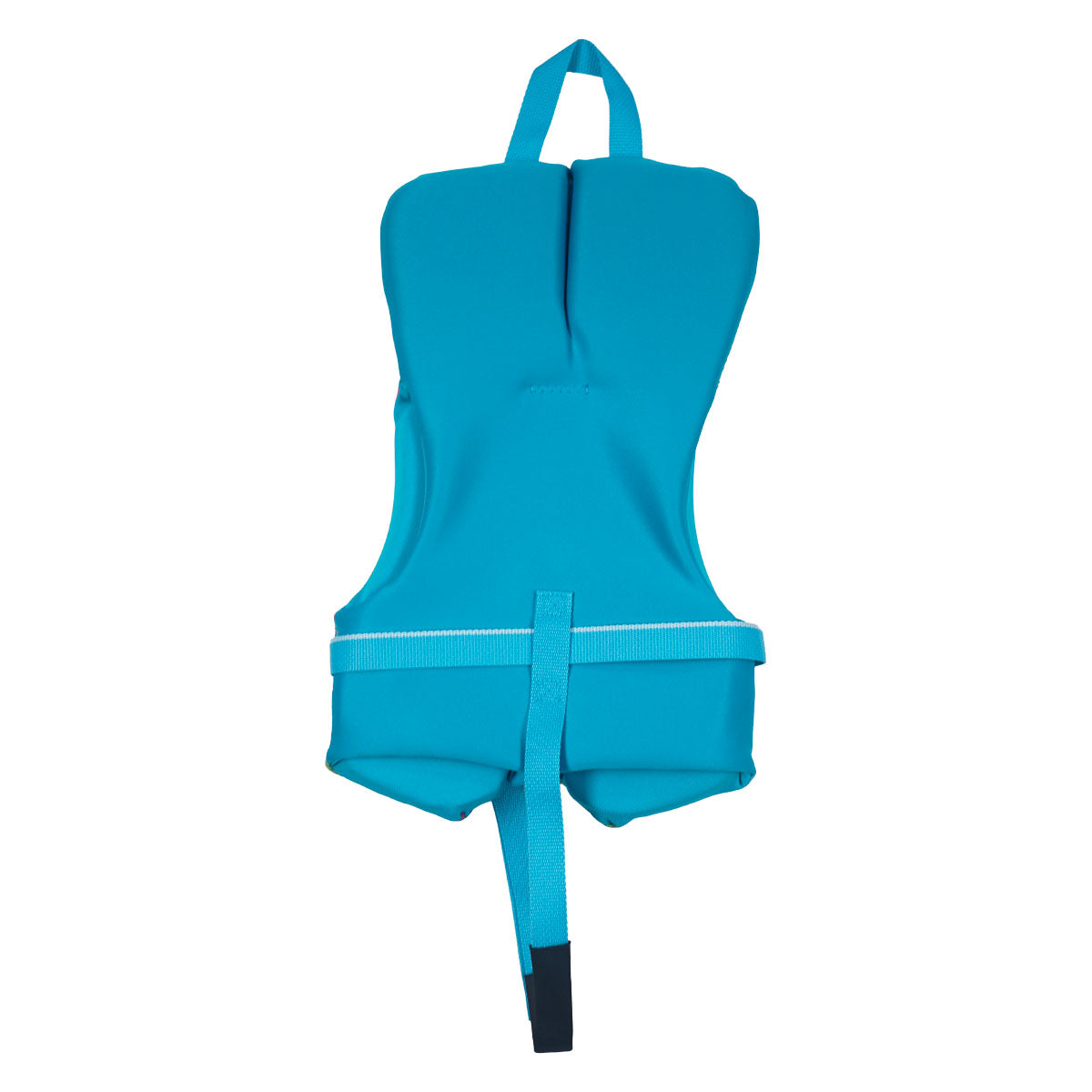 Front view of the Dream Infant CGA vest with floral print, headrest, grab handle, and leg strap.