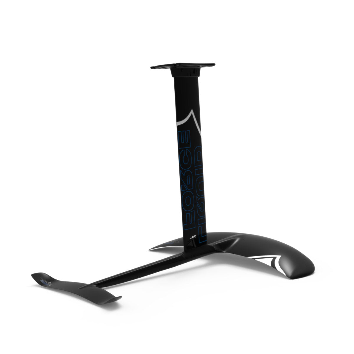 Angled view of Alloy Launch 1200 FuseLock foil set showing mast and curved front wing.