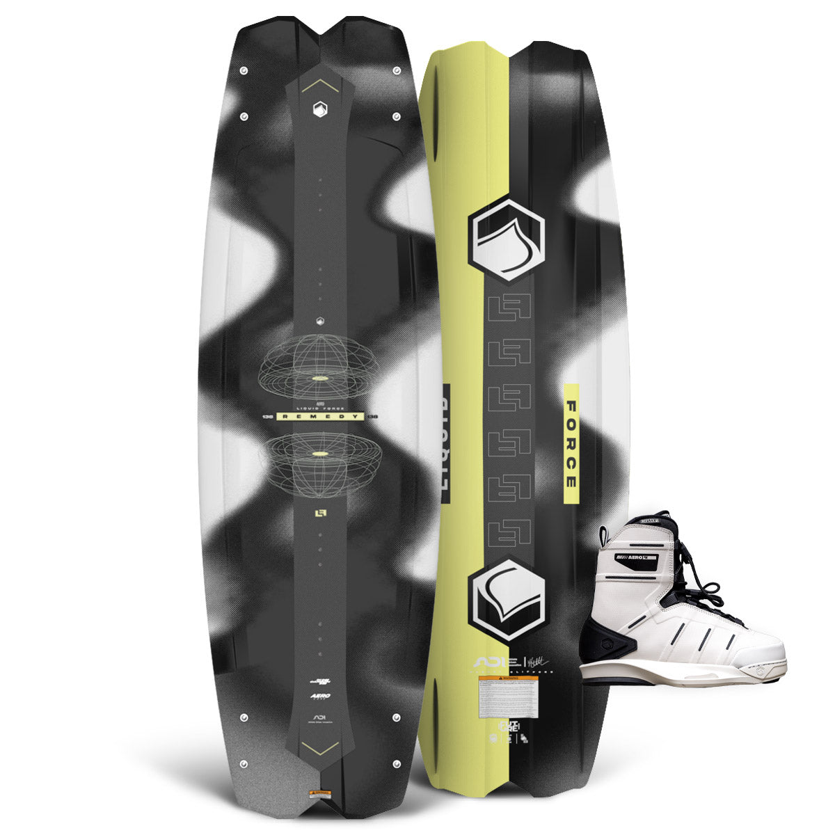 Top and base view of the Remedy AERO LTD with a white AERO 6X boot.