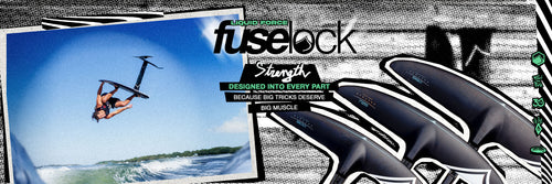 FuseLock Foil product with a rider foiling in the background