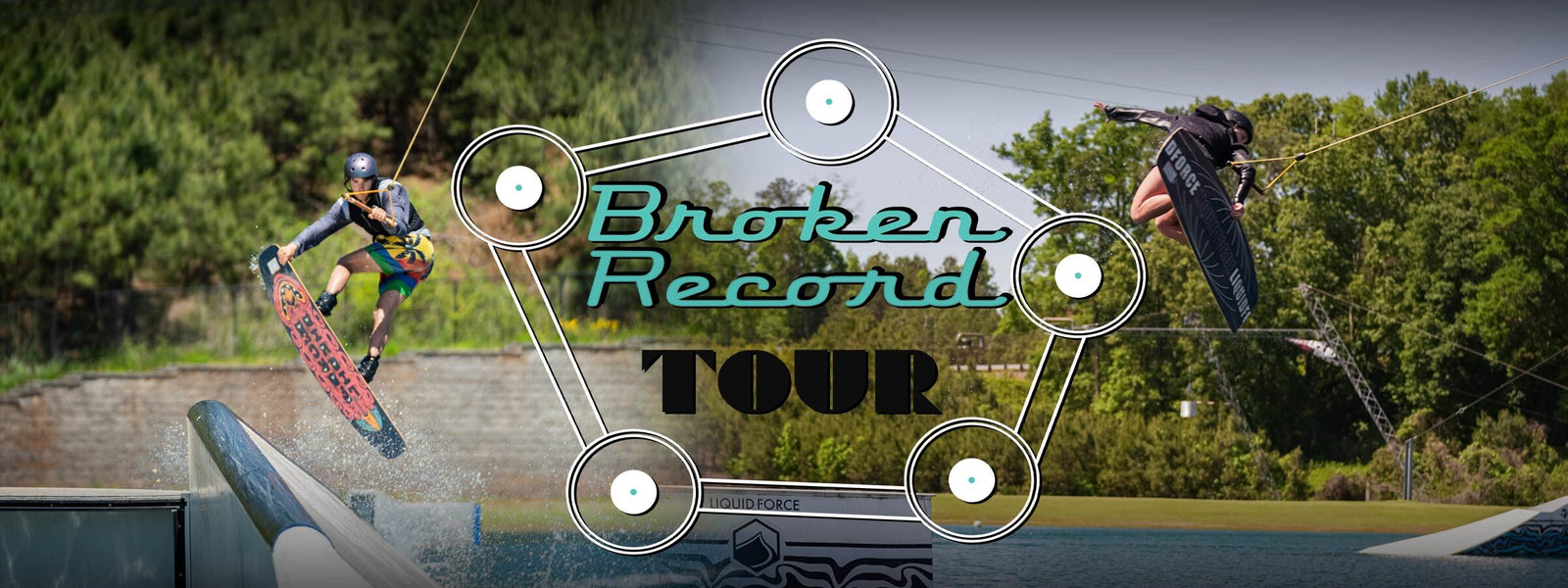 Broken Record tour event header.