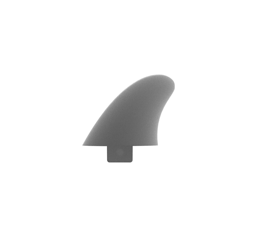 A pair of grey Stubbie 2.3 Single Tab Fins on white.