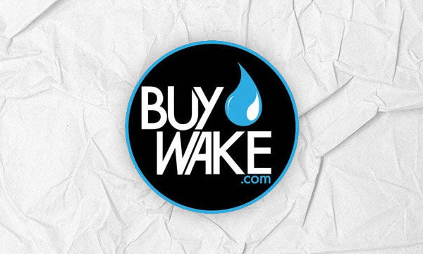 BuyWake.com logo in black, white, and blue.