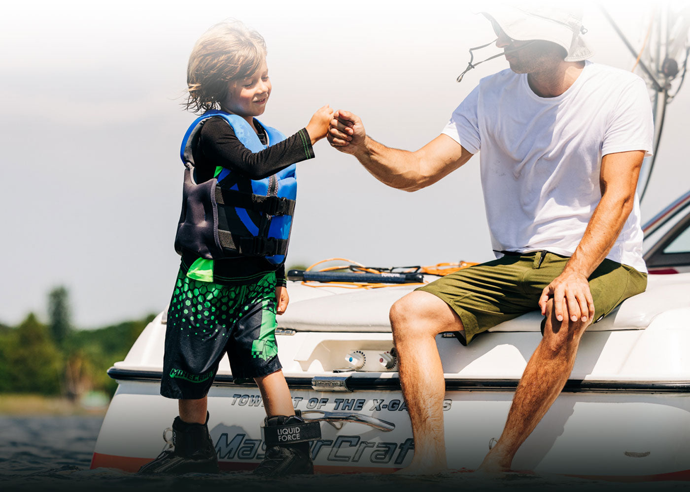 2024 Ruckus Youth CGA Life Jacket (Blue/Grey) Liquid Force Wakeboards