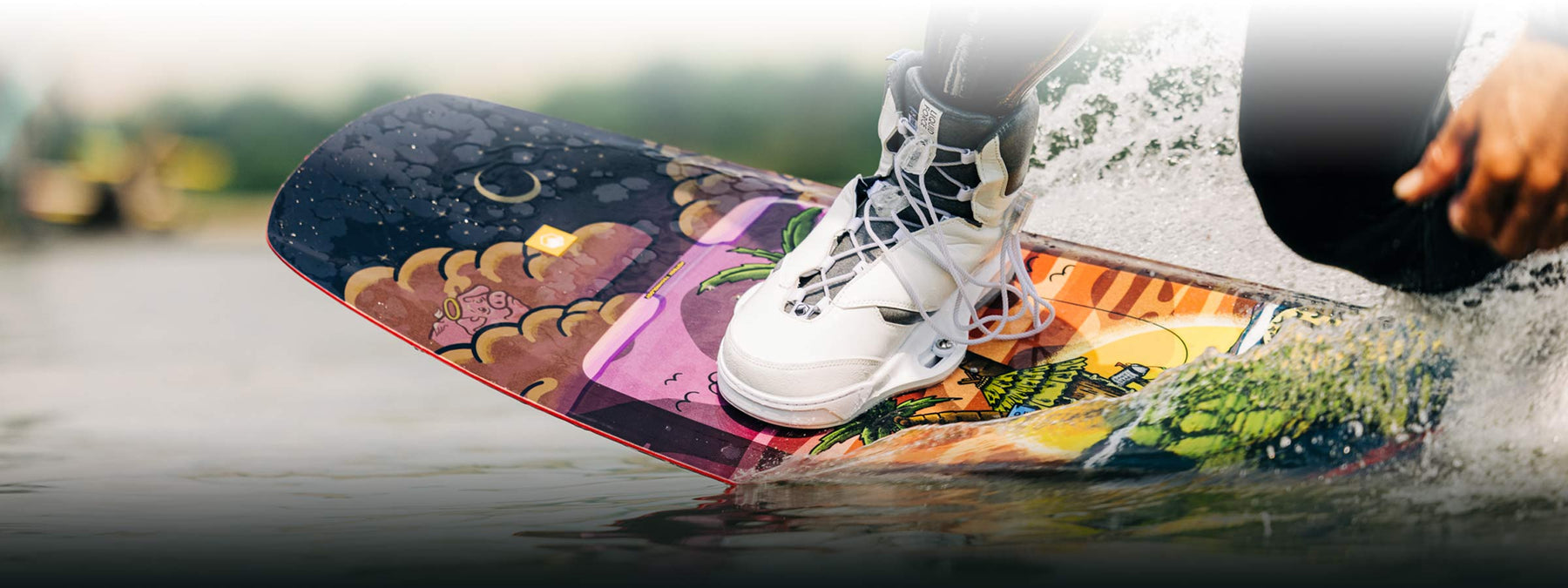 2024 TAO 6X (White) Wakeboard Bindings Liquid Force Wakeboards