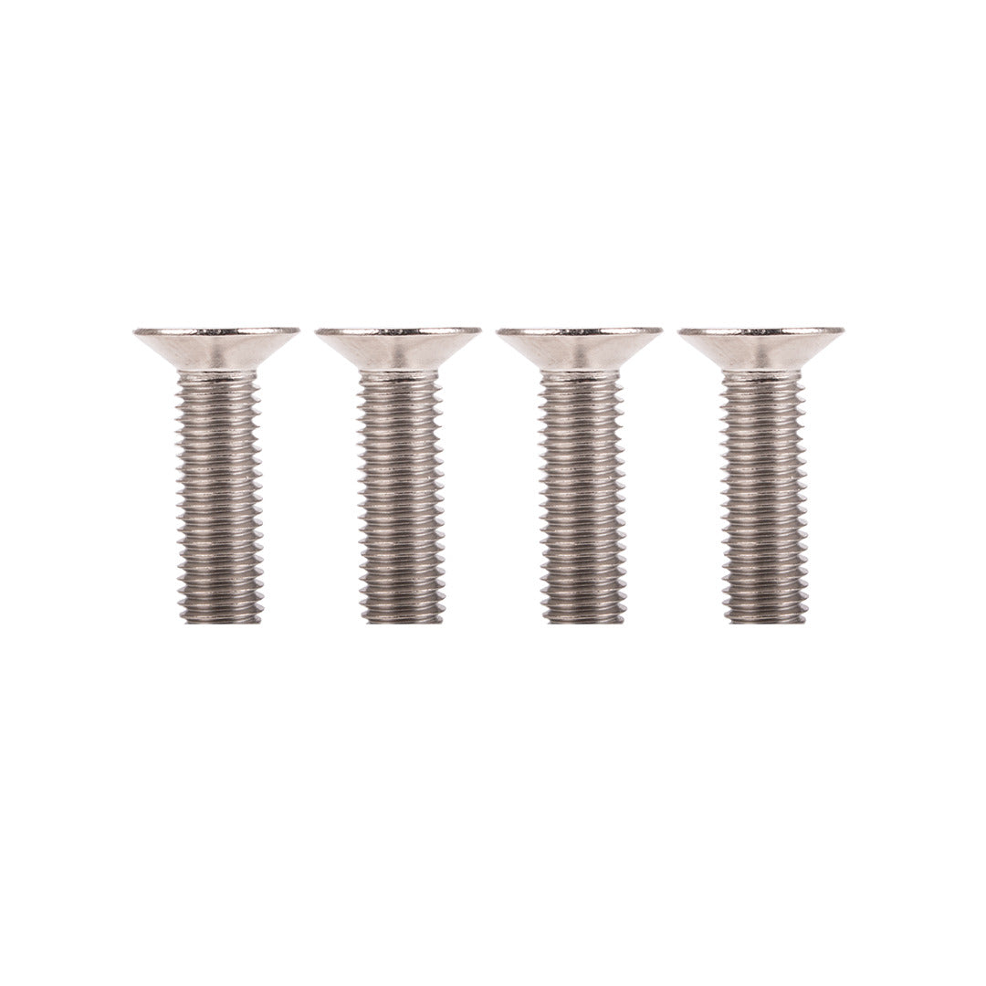 Four 24mm screws line up on a white background.