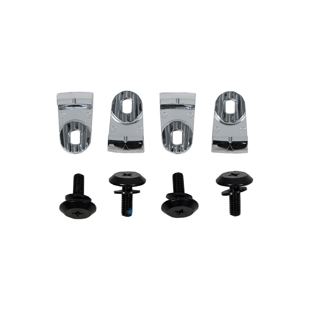 IPX M6 Binding Bolt Kit with fin clamps and black screws on a white background.