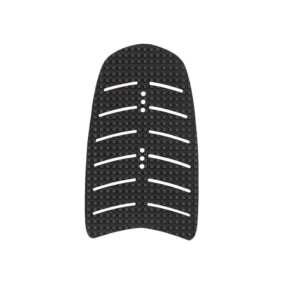 Black Replacement Skim Front Traction Pad with white lines for excellent grip.