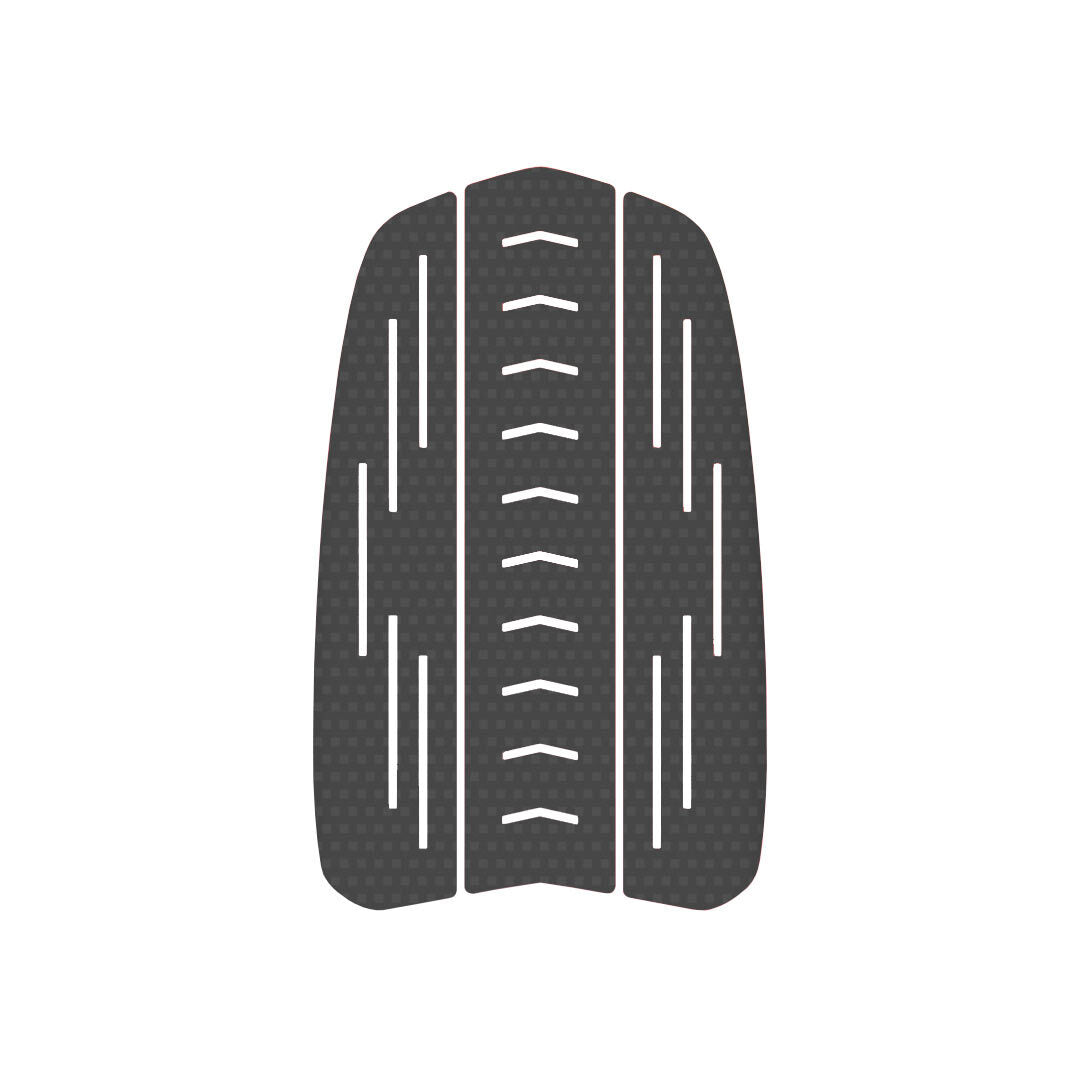 Replacement Surf Front Traction Pad on white background with dark traction pattern.