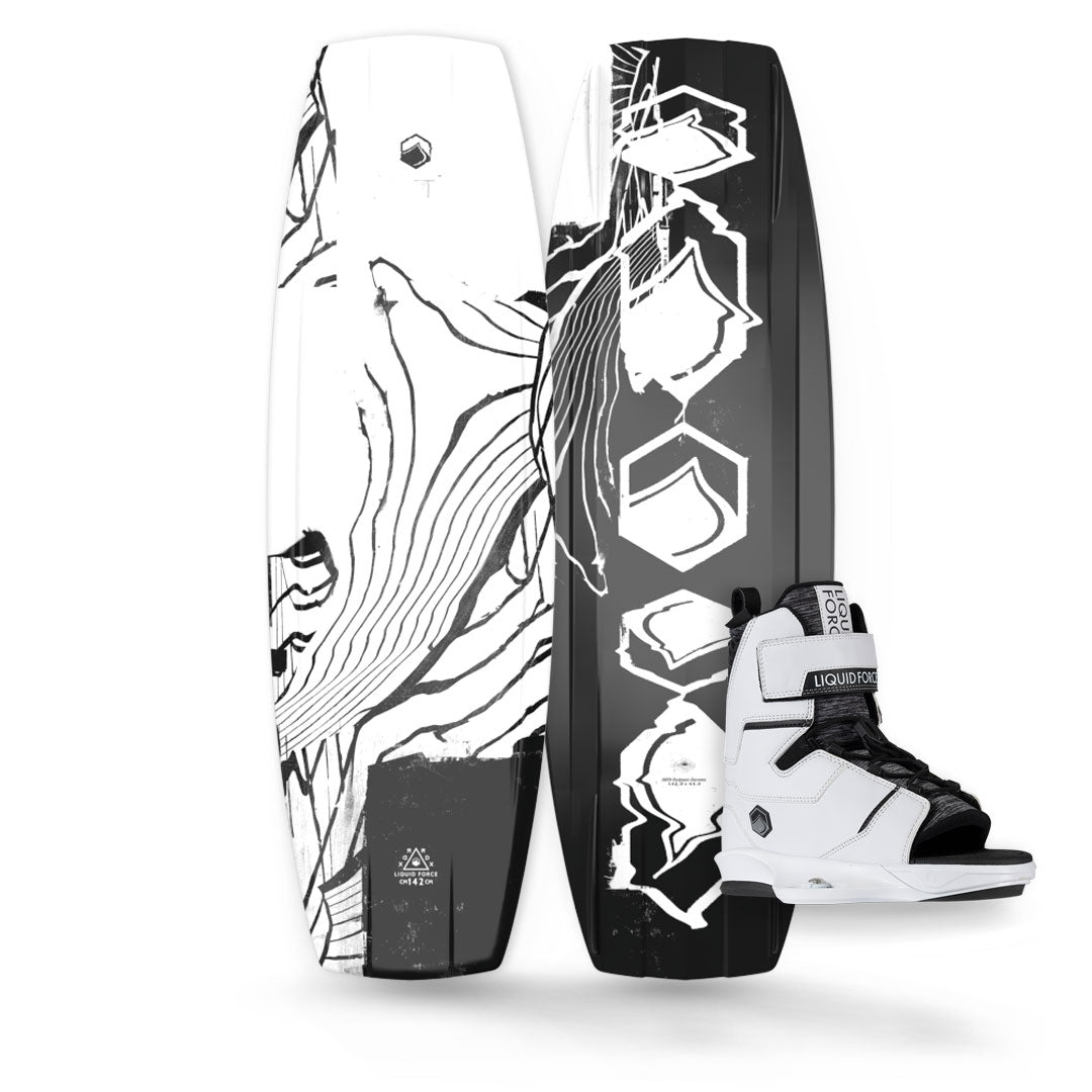 24 RDX w/ Scan 6X OT, featuring a white and black abstract design with matching boots.